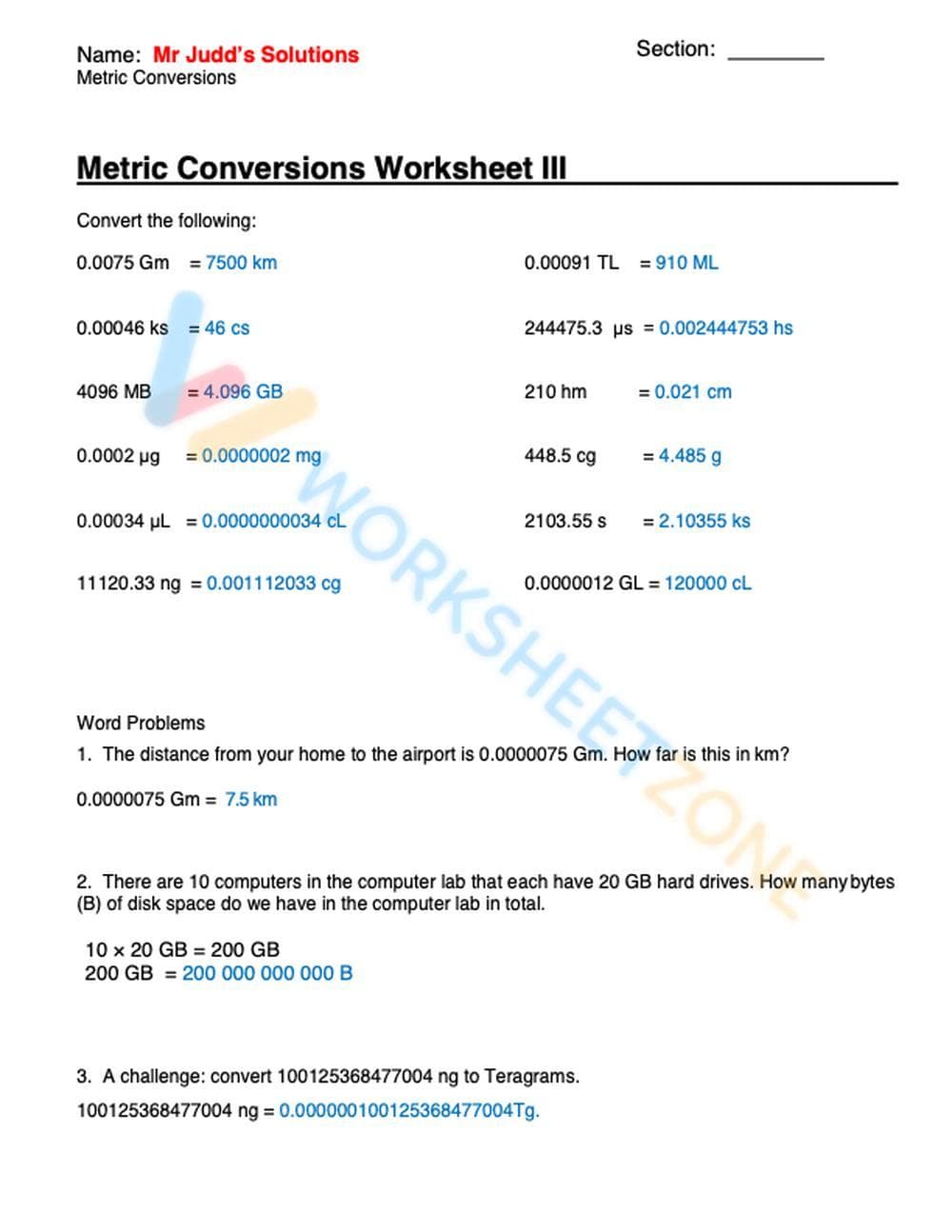 Mastering Metric Conversion - Page 5