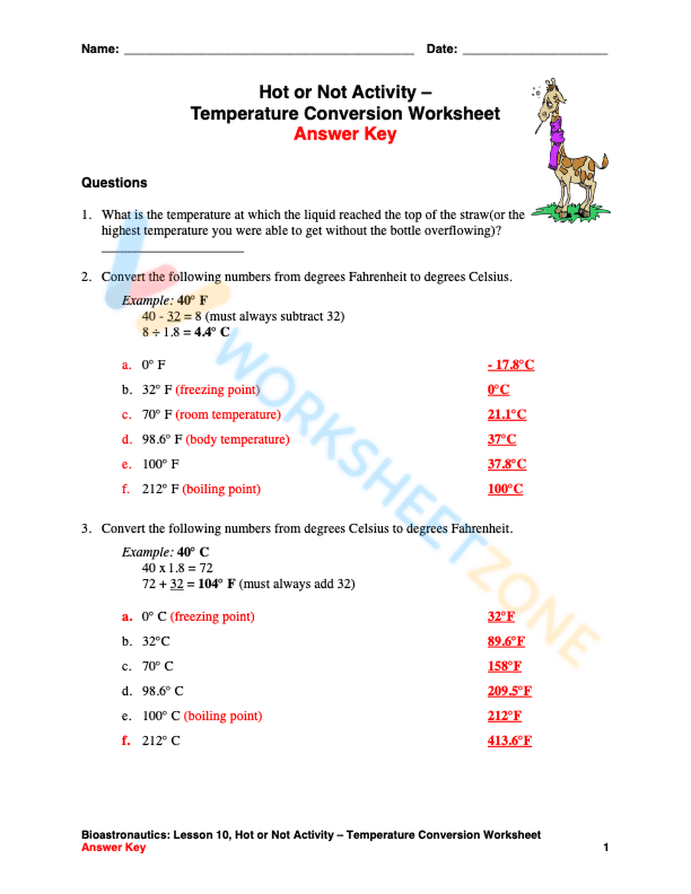 Mastering Temperature Conversion - Page 1