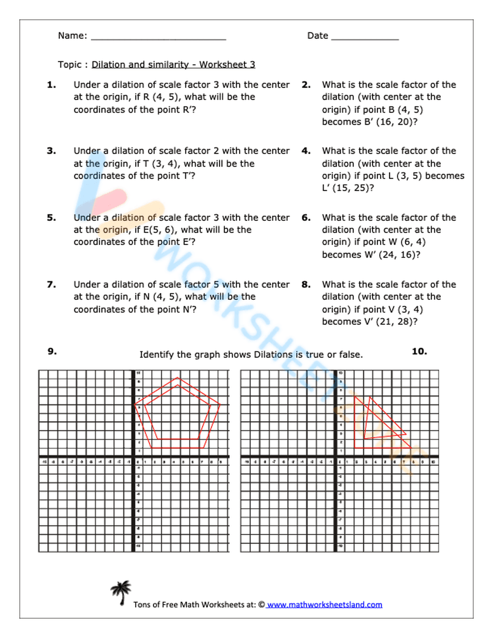 dilations worksheet 2 - Page 3