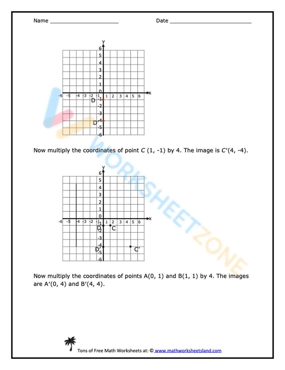 dilations worksheet 5 - Page 2
