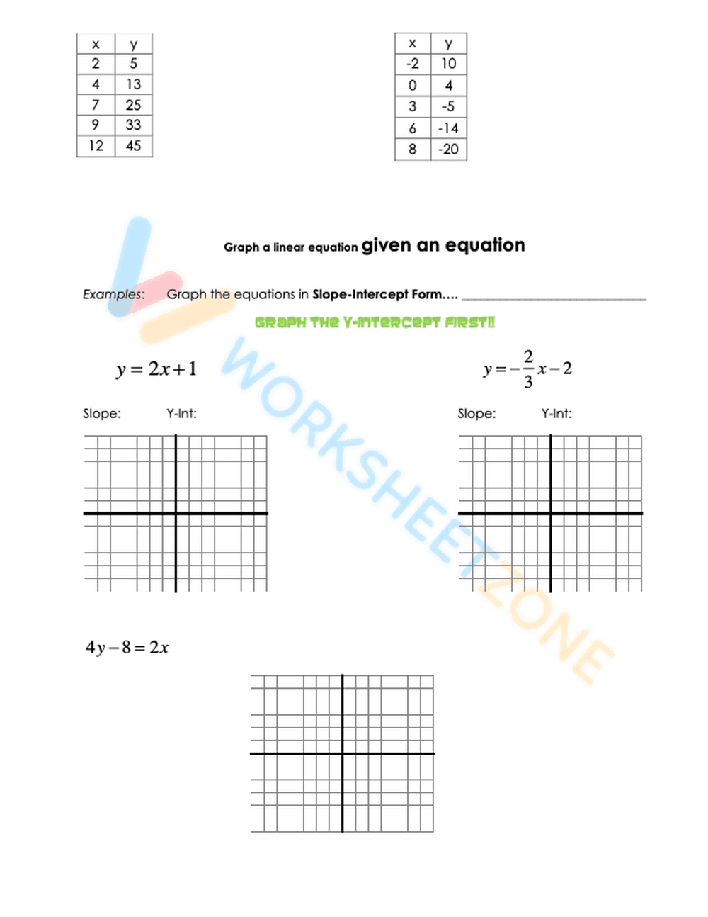 writing linear equations 2 - Page 4