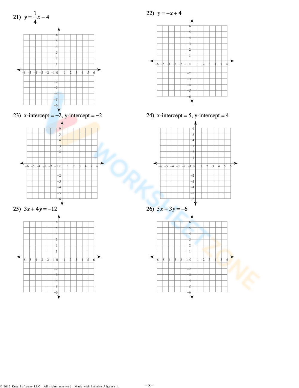 writing linear equations 6 - Page 3