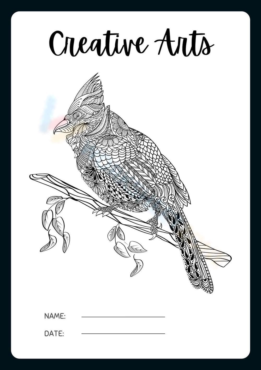 Creative Arts Mindfulness Coloring Activity - Page 1