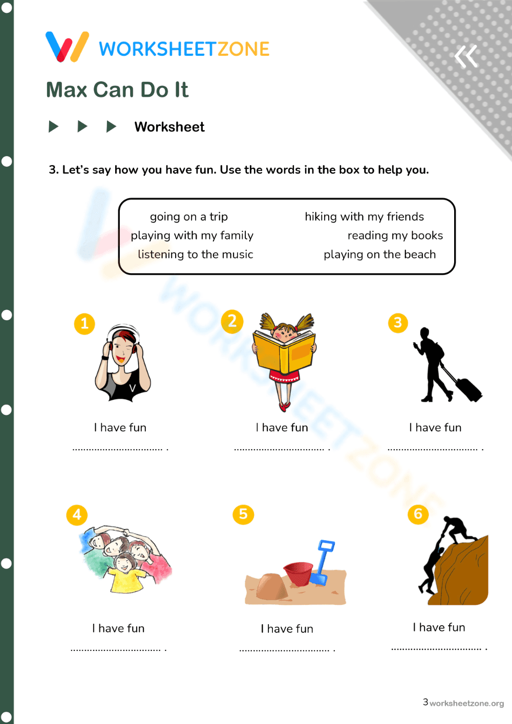 English-teaching materials for English teachers - Max can do it! - Page 3