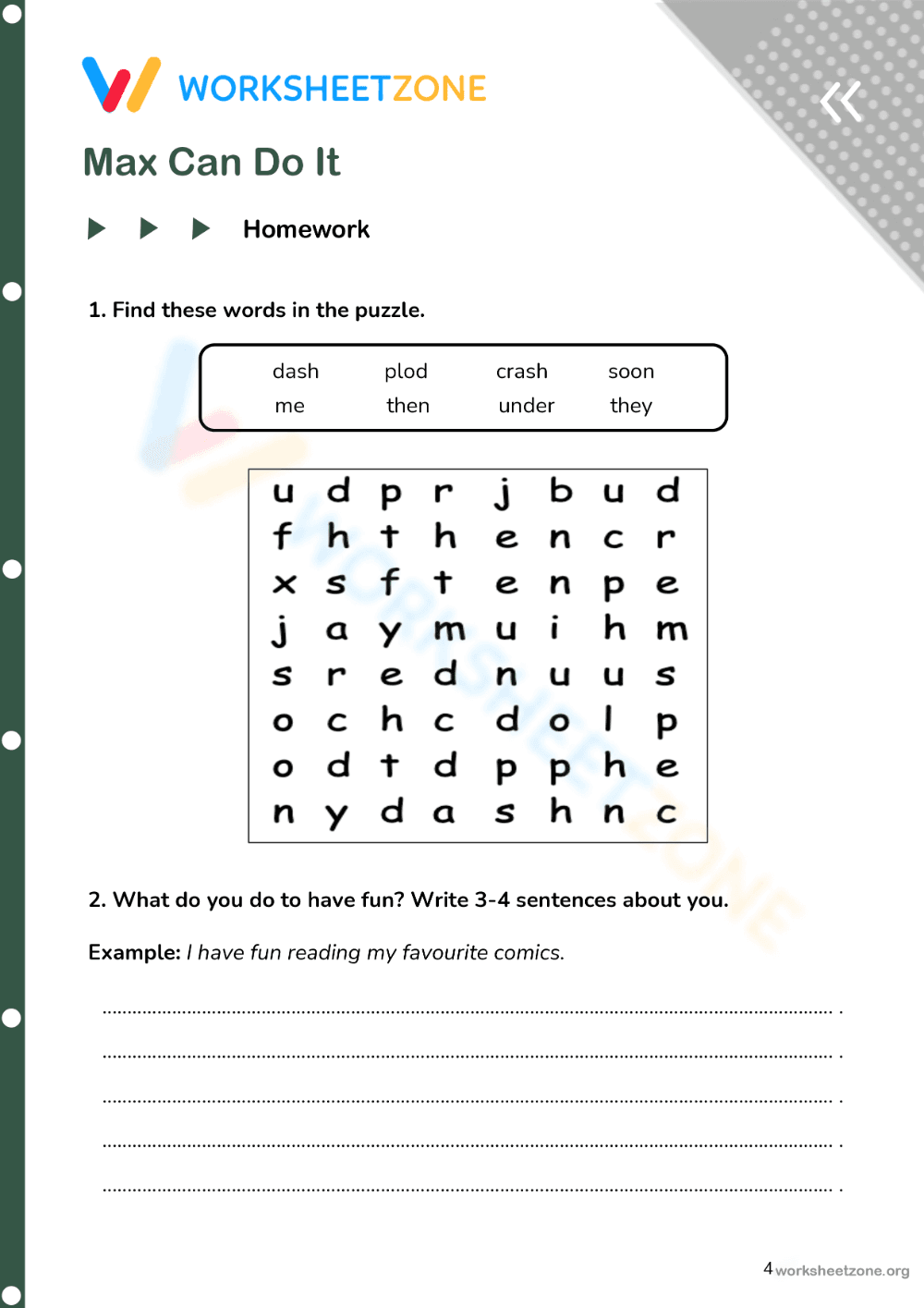 English-teaching materials for English teachers - Max can do it! - Page 4