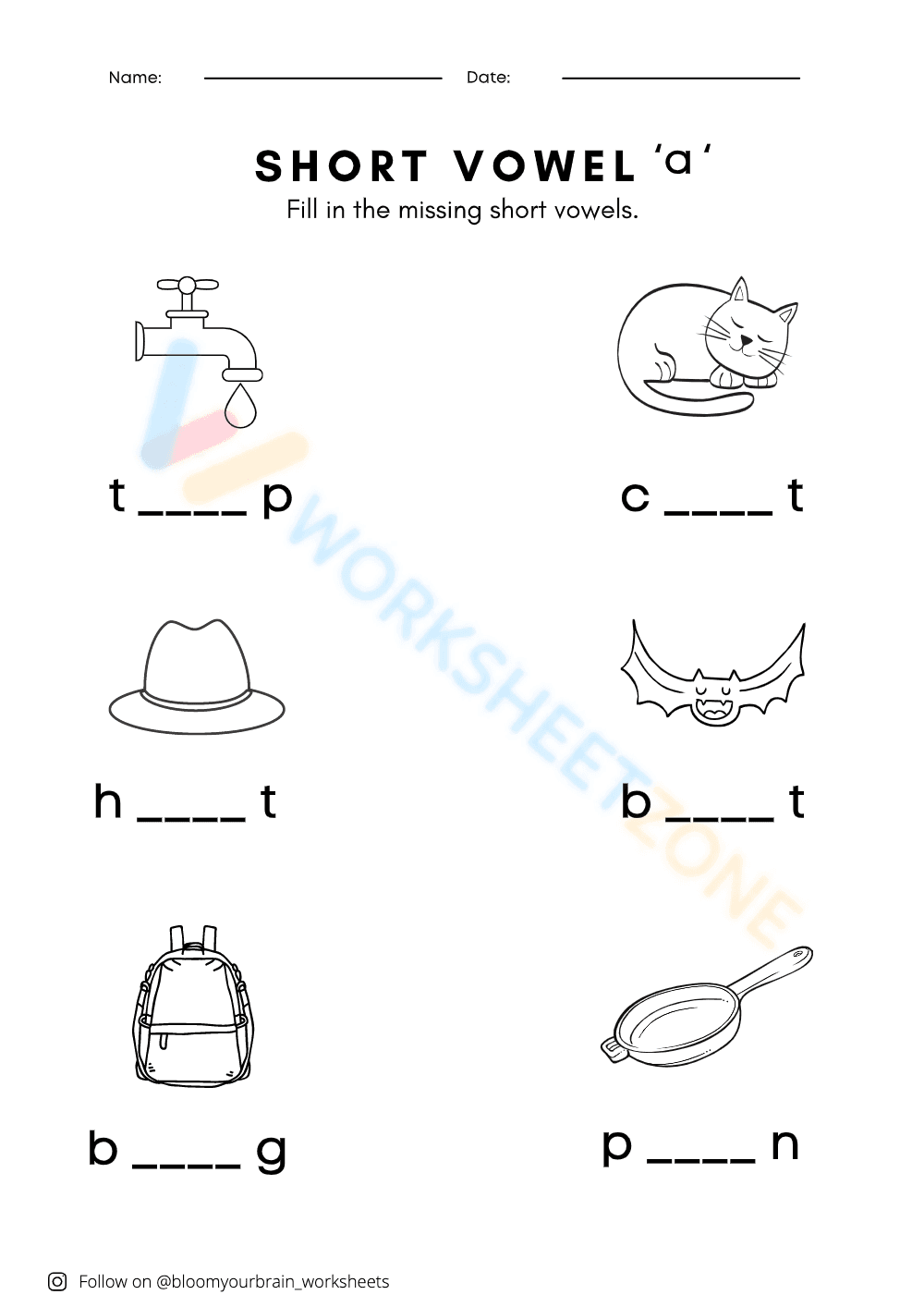 Short vowels 18 - Page 1