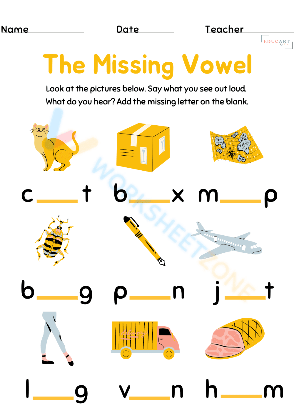 The Missing Vowel - Page 1