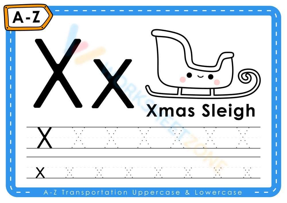 X is for Xmas sleigh - Page 1