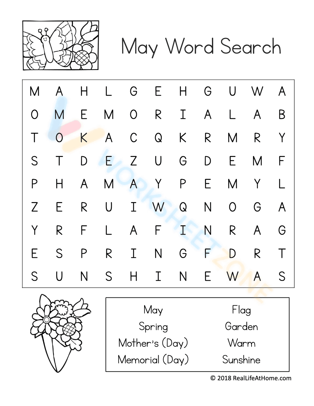 May Word Search 1 - Page 1