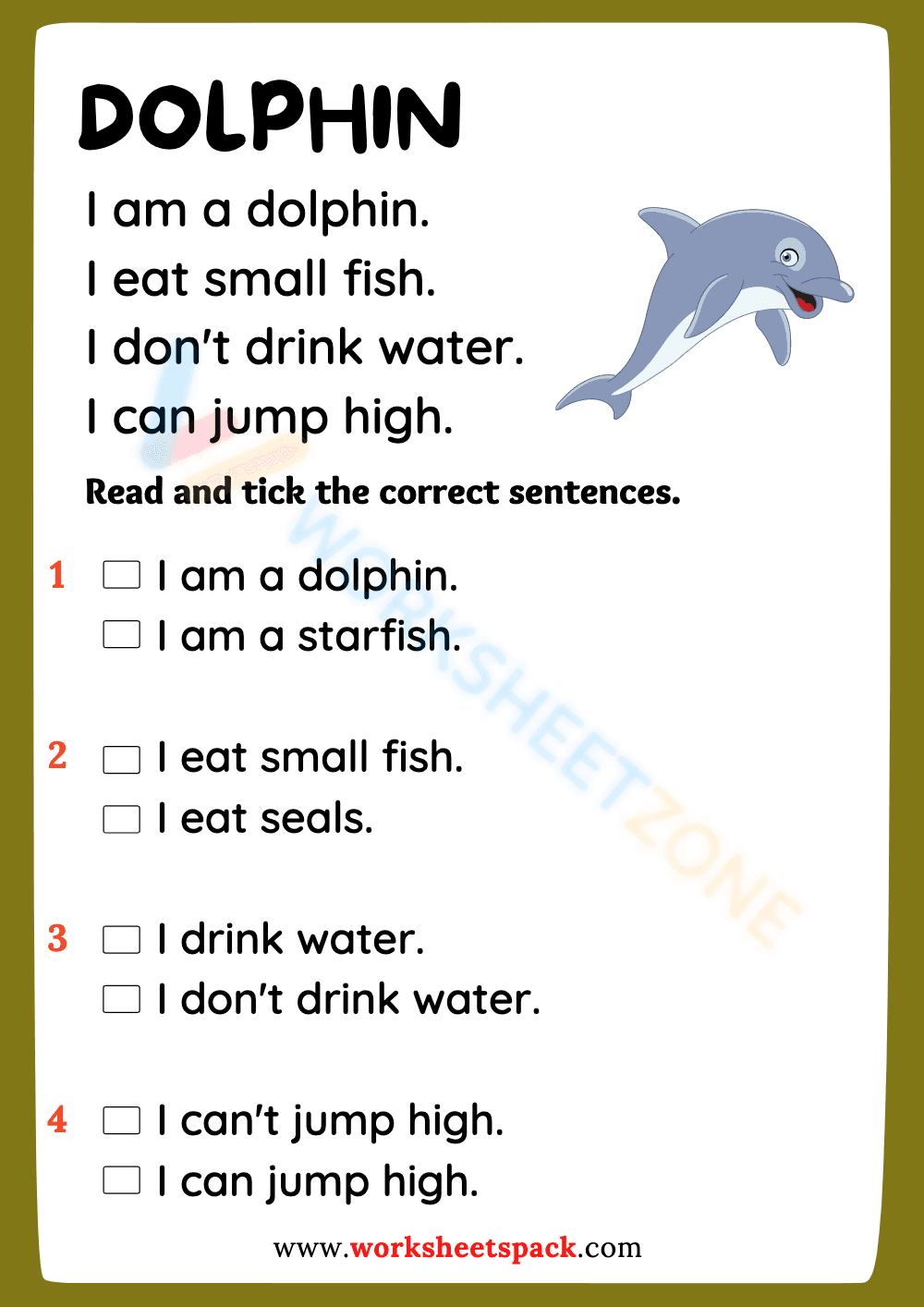 Reading Comprehension: Sea Animals Exploration - Page 1
