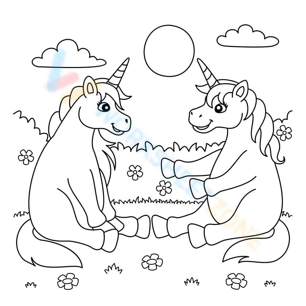 Two close unicorns - Page 1