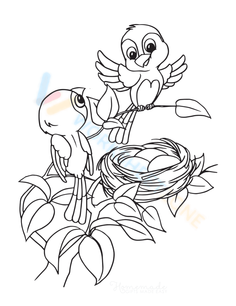 Cute birds with their nest - Page 1