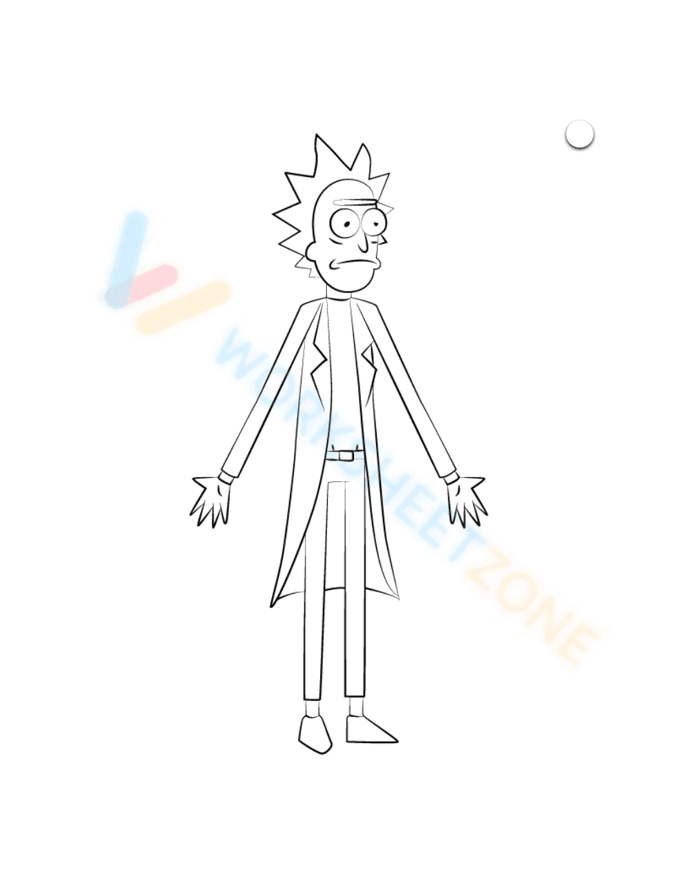 Rick Sanchez Coloring Page - Page 1