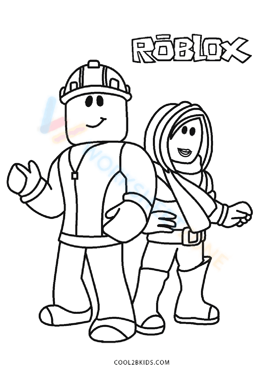 Roblox Coloring: A Creative Activity - Page 1