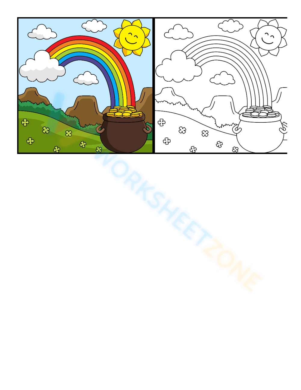 Beautiful rainbow and a pot of gold - Page 1