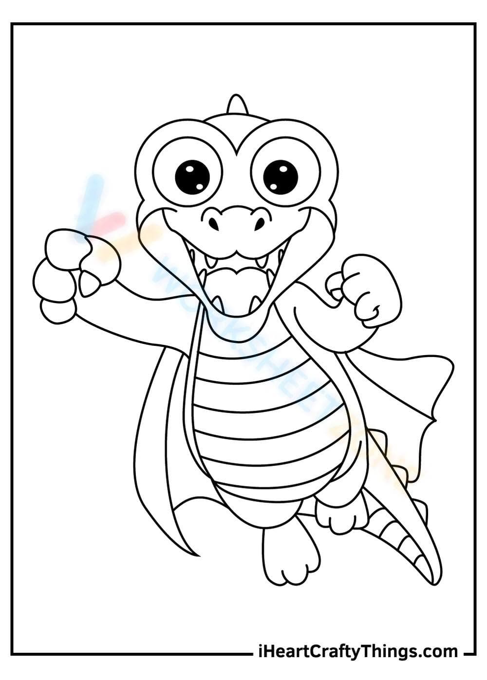 Happy Alligator Art Activity - Page 1