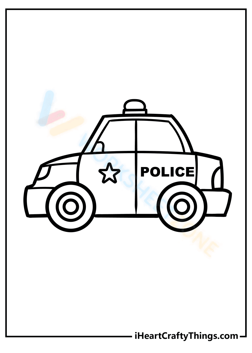 Cool Police Car Art Page - Page 1