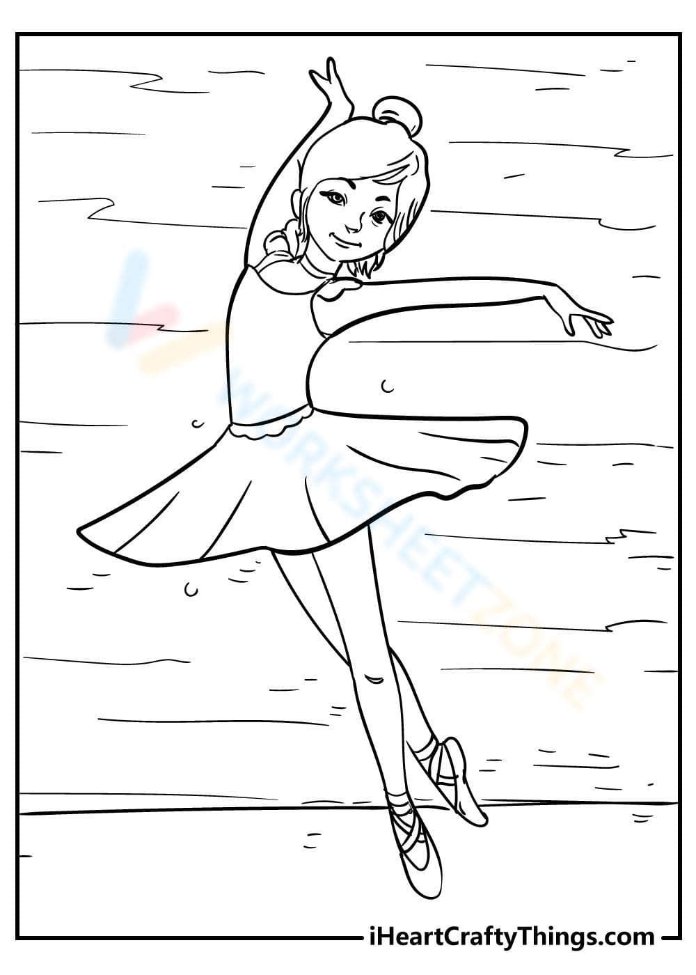 Litlle girl dancing ballet - Page 1