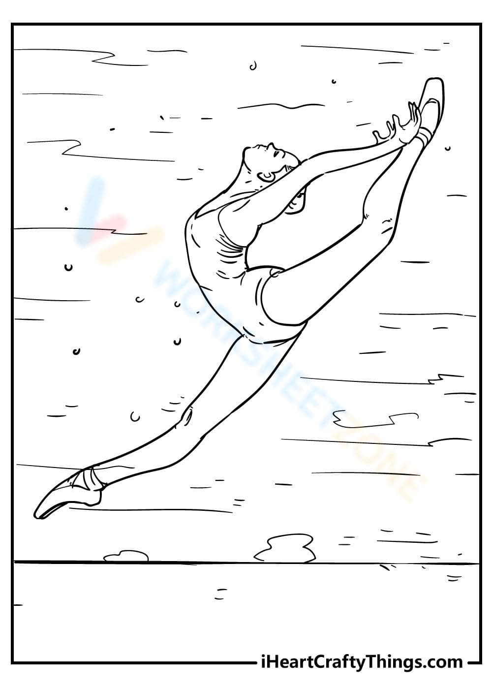 Charming Ballet Dancer Worksheet - Page 1