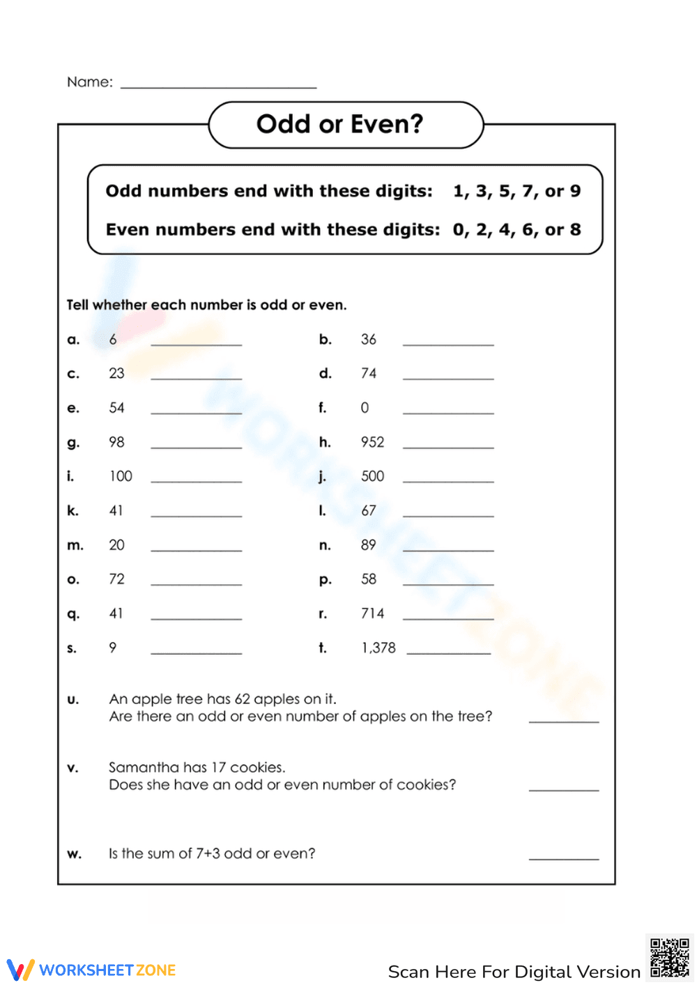 Odd and Even Numbers: Fun Practice - Page 2