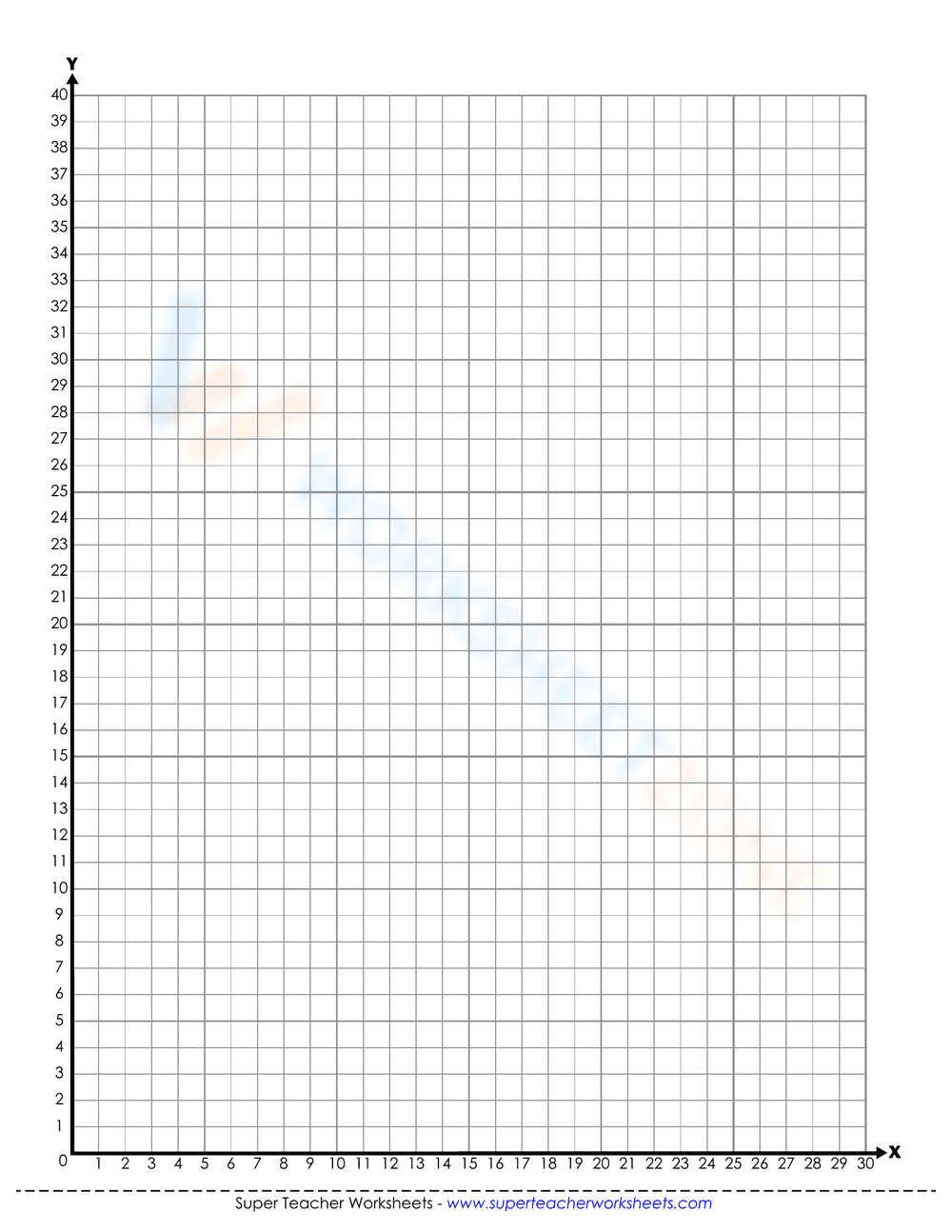 Graphing Santa Worksheet for Kids - Page 2