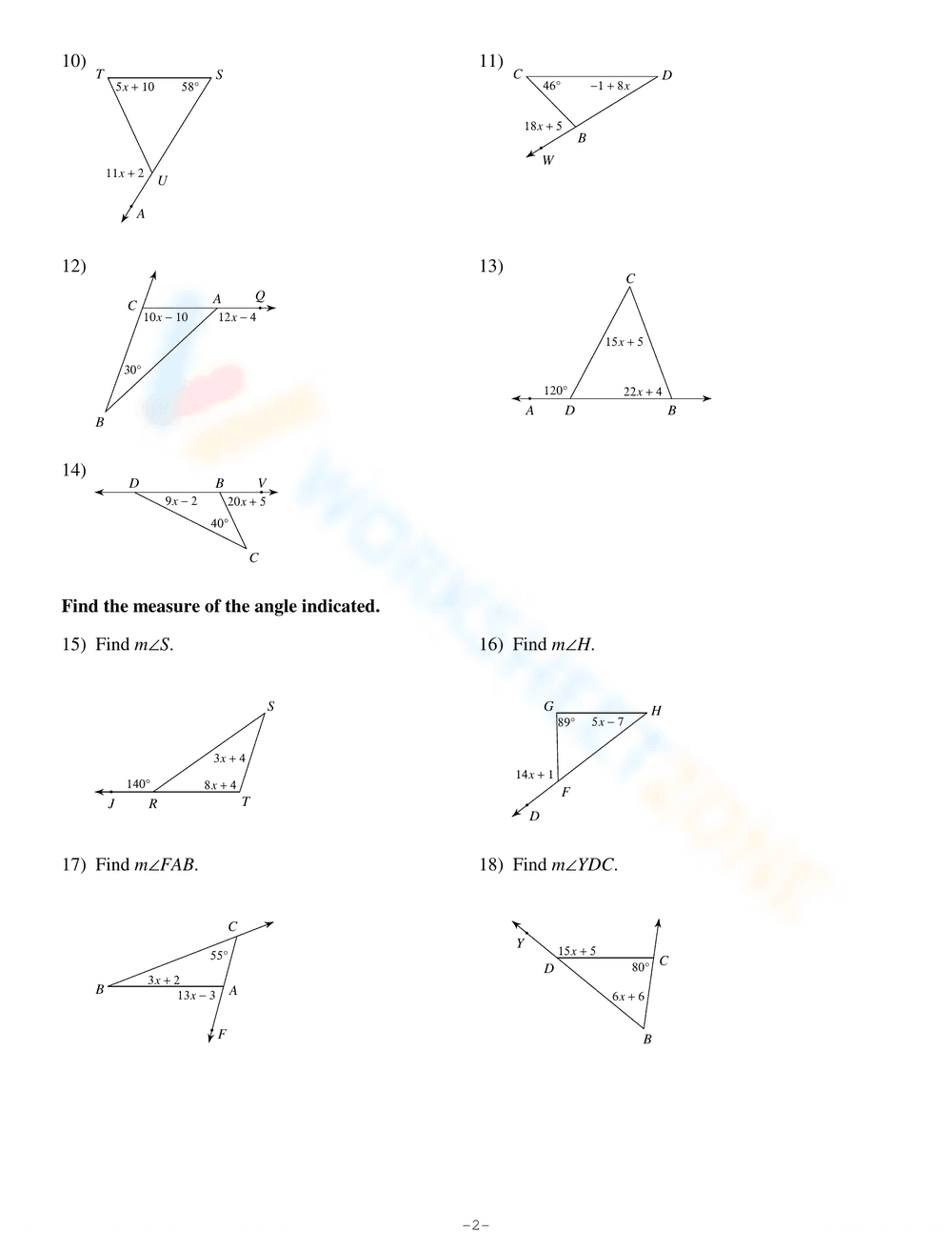 Understanding the Exterior Angle Theorem - Page 2