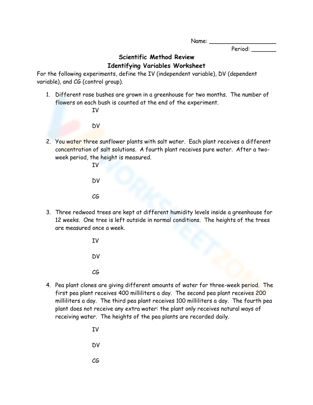 Identifying variables - Page 1