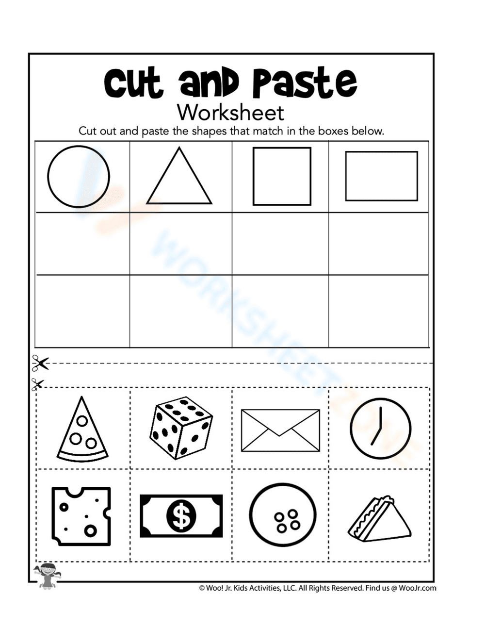 Engaging Cut and Paste Activity Worksheet - Page 1