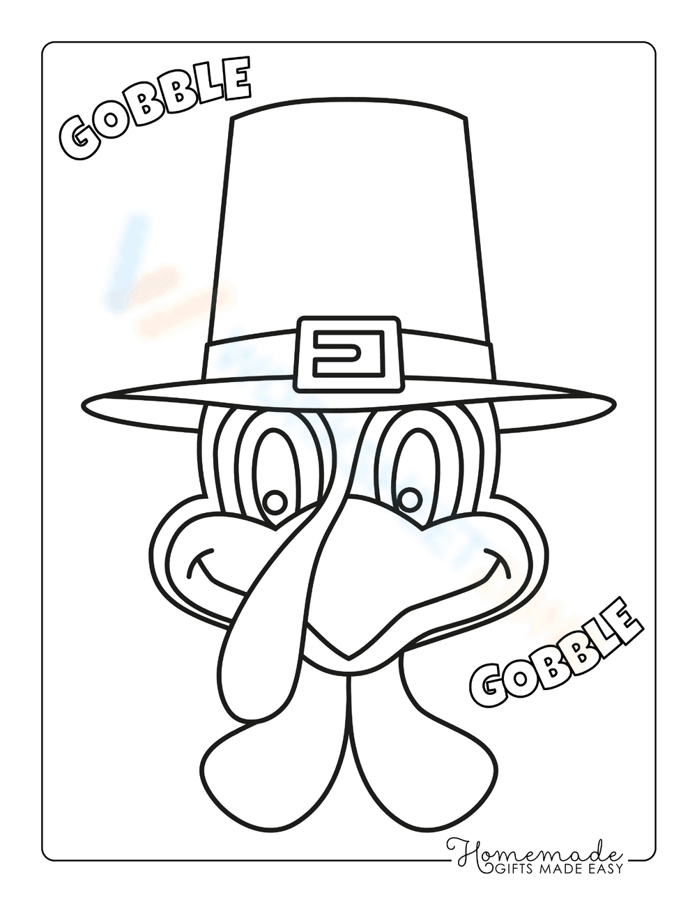 Cartoon Turkey Head - Page 1