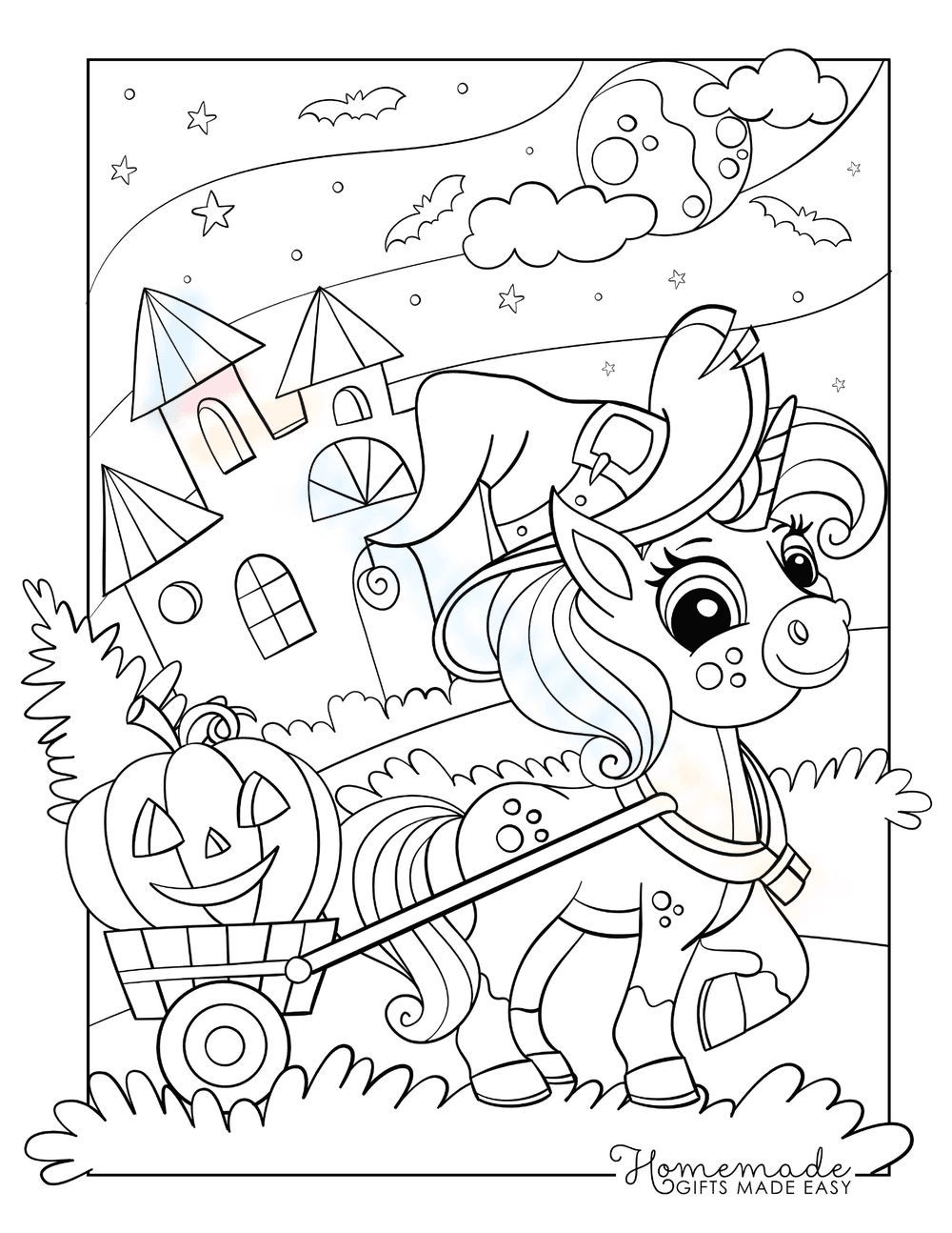 Unicorn with Pumpkin - Page 1