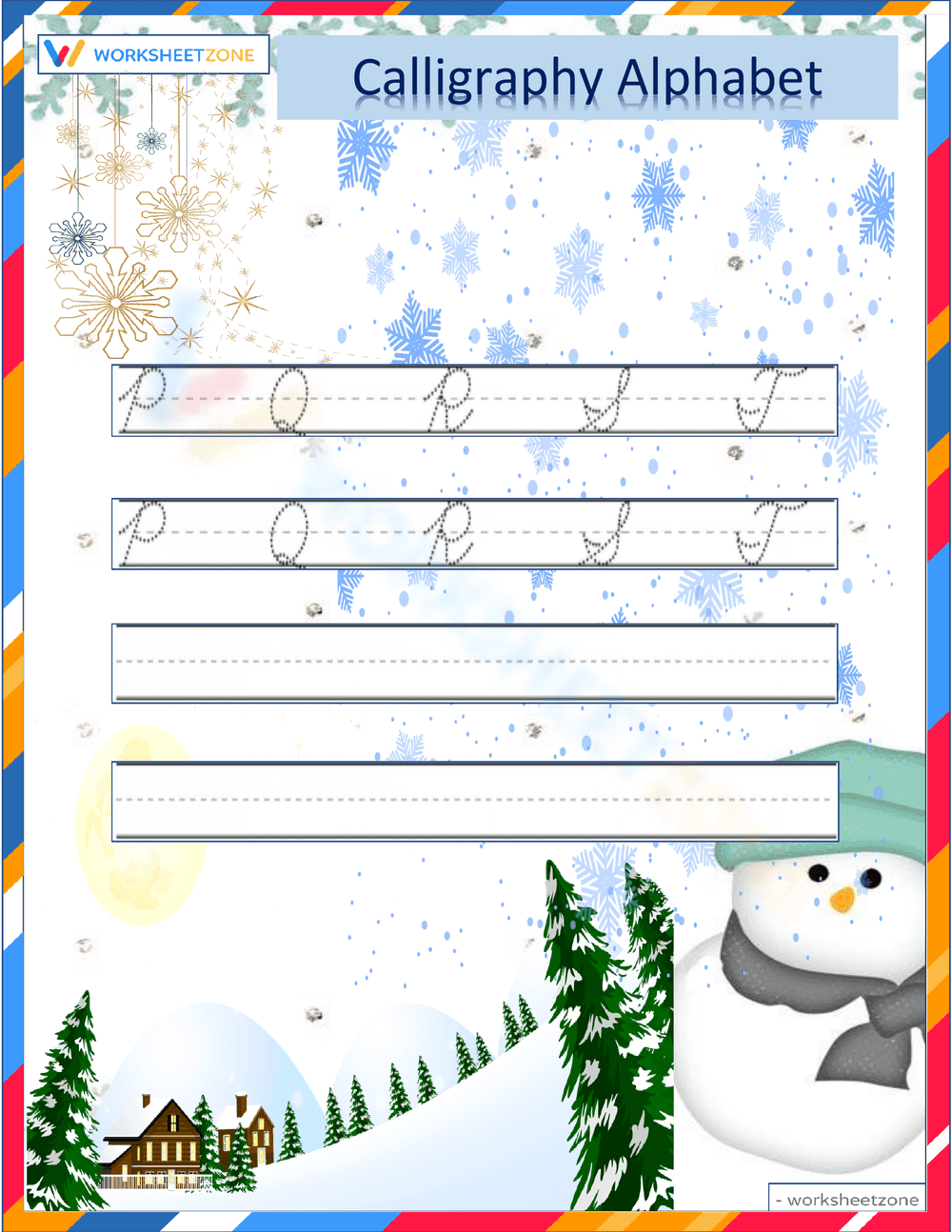 Snowy Calligraphy P-T - Page 1