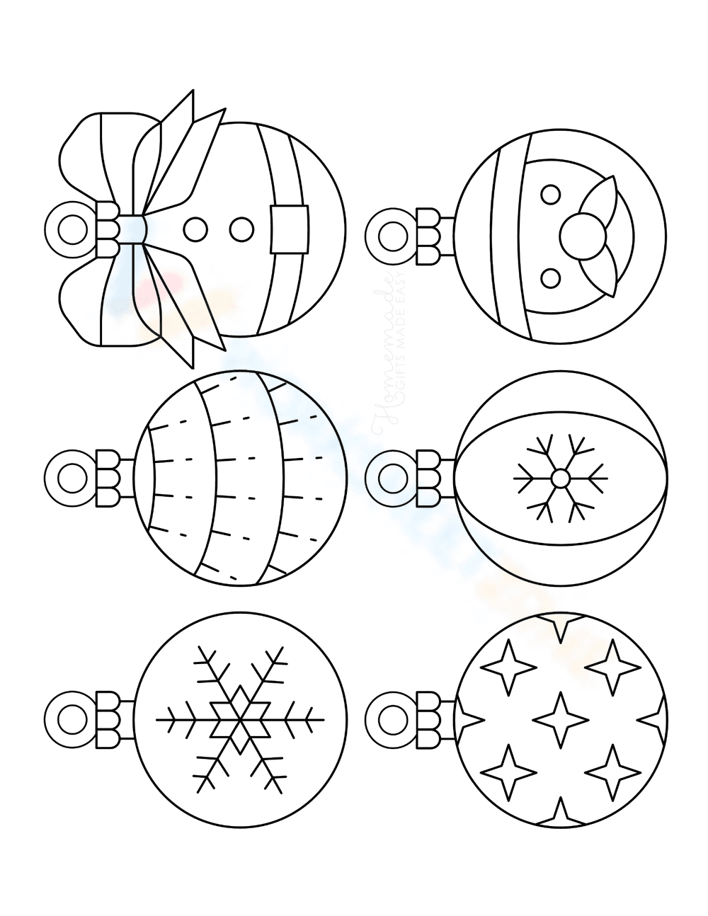 Snowflake, santa, stars - Page 1