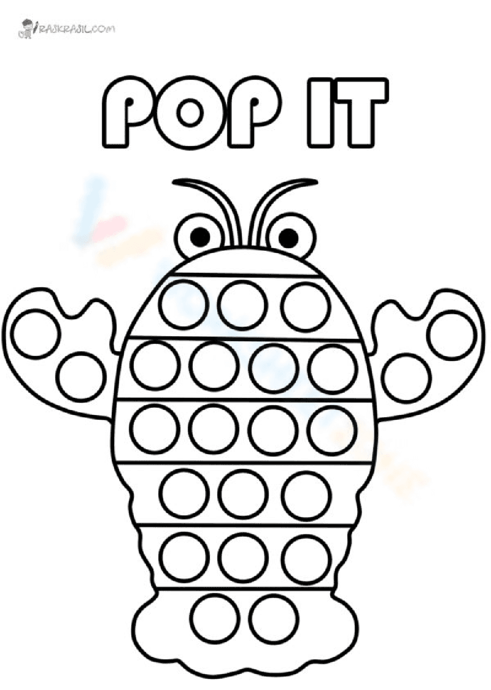 Crab Pop It: A Fun Sensory Art Activity - Page 1