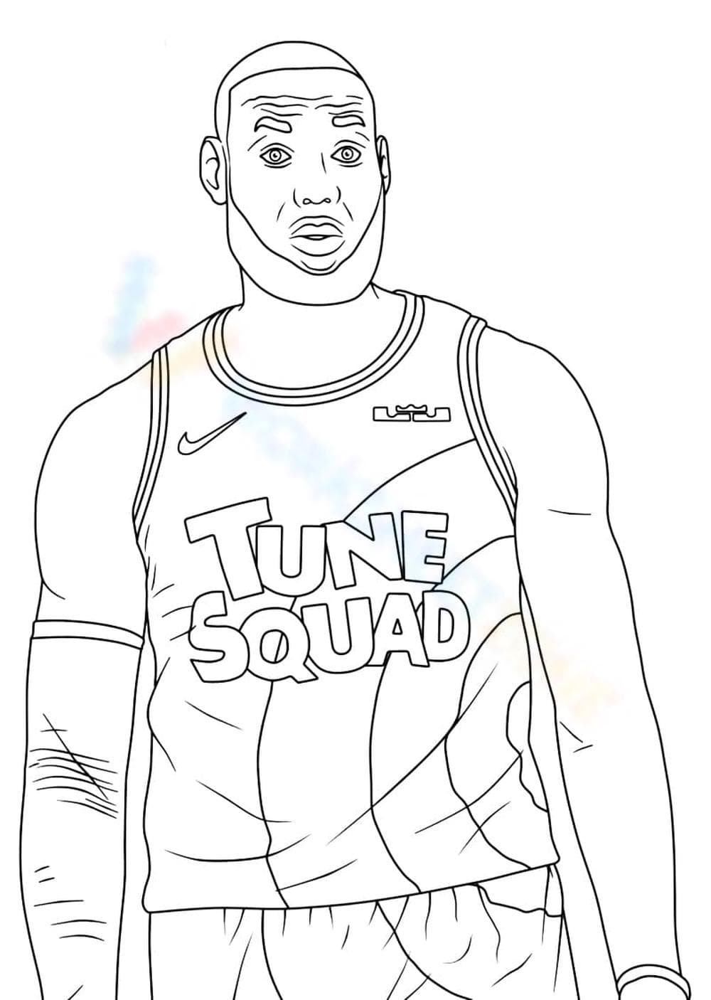 LeBron James Coloring Page - Page 1