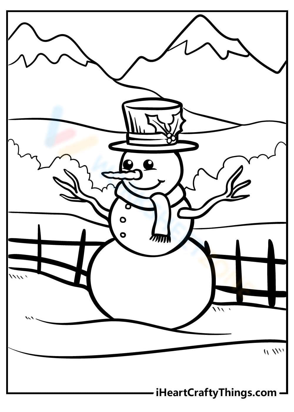 Happy Snowman - Page 1
