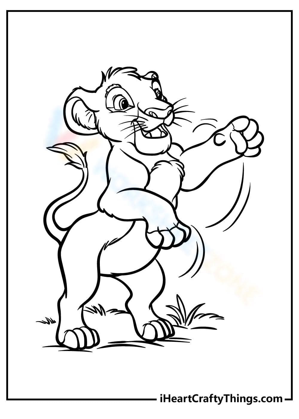 Playful Lion King - Page 1