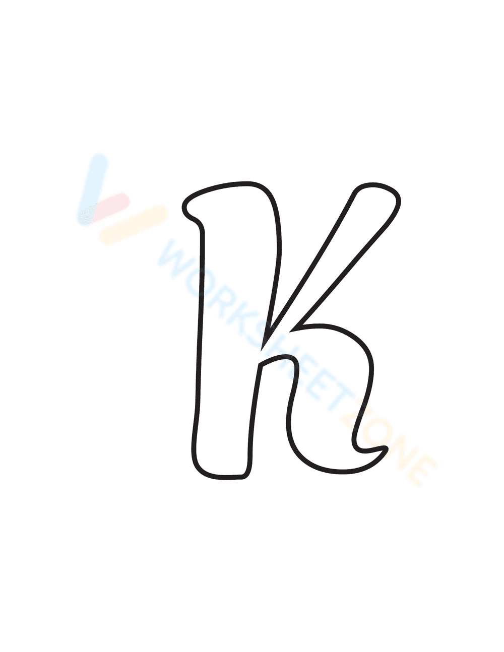 Printable Bubble Letters A-Z - Page 12