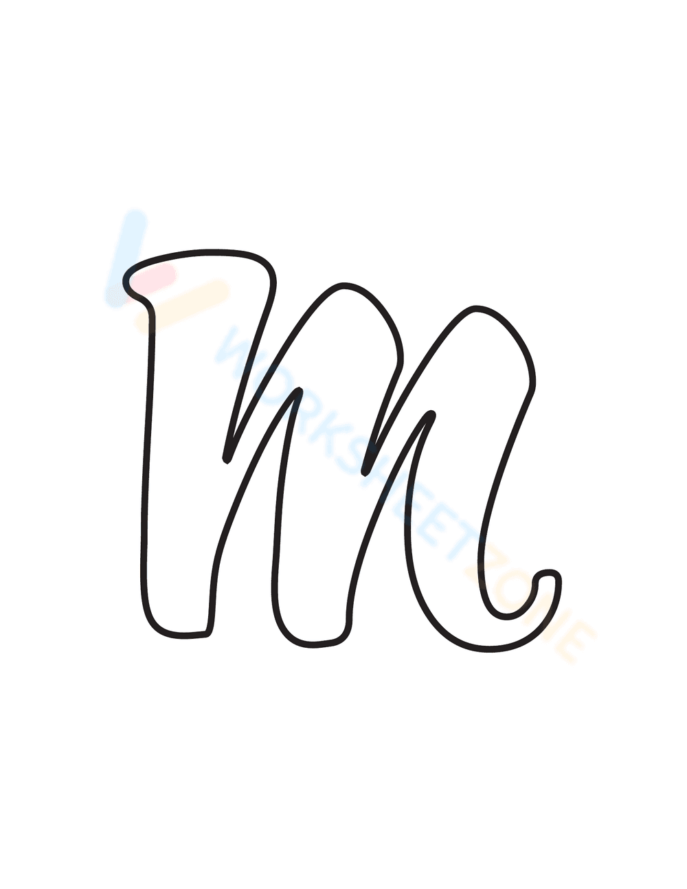 Printable Bubble Letters A-Z - Page 14