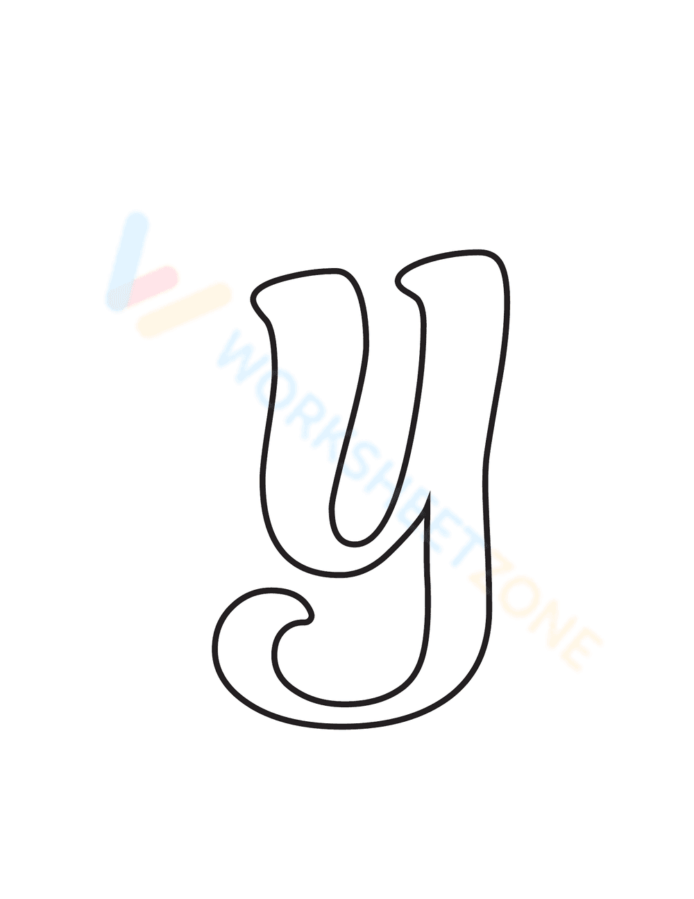 Printable Bubble Letters A-Z - Page 26