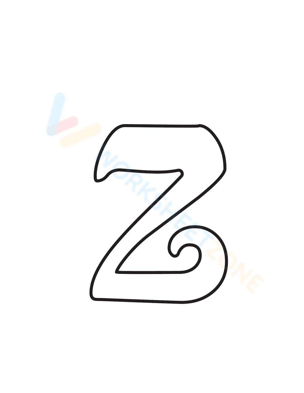 Printable Bubble Letters A-Z - Page 27