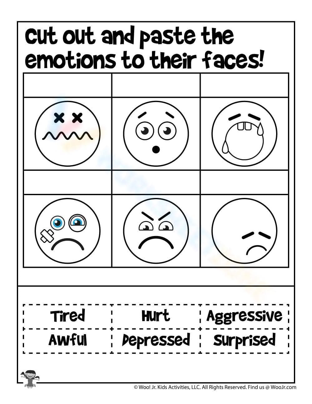 Identify Emotions: A Practice Worksheet - Page 1