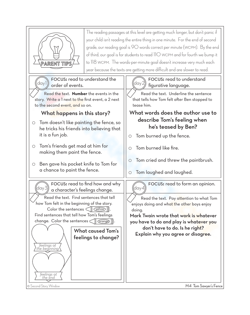 Tom Sawyer's Fence: Exploring Character Traits - Page 3