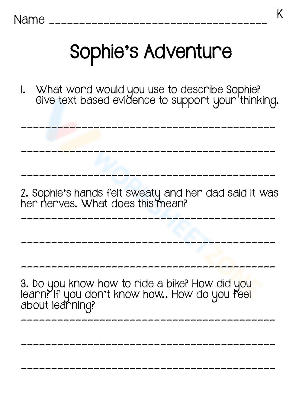 Sophie's Adventure: Exploring Storytelling Skills - Page 3