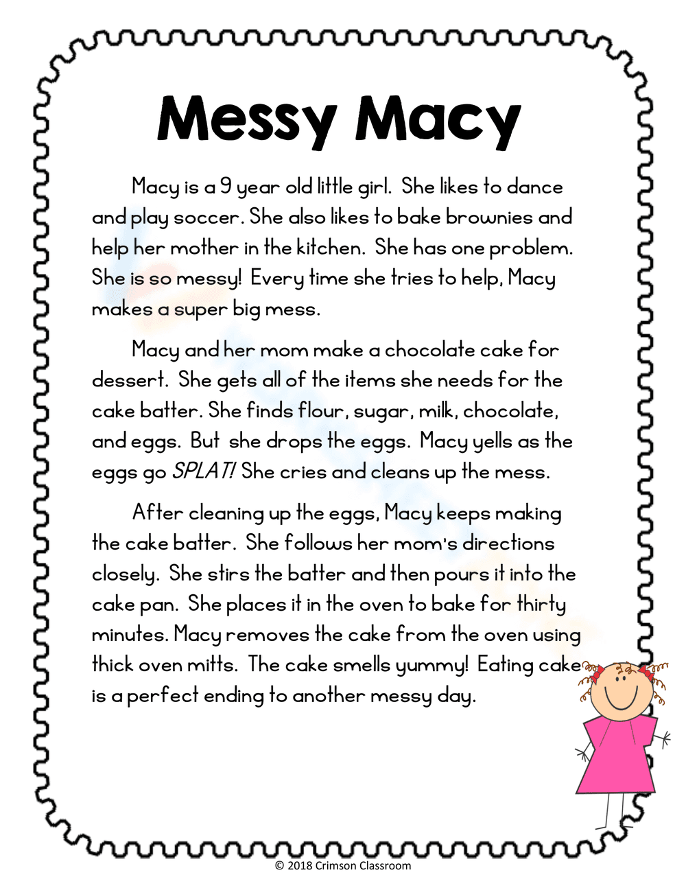 Messy Macy: Learning About Responsibility - Page 1