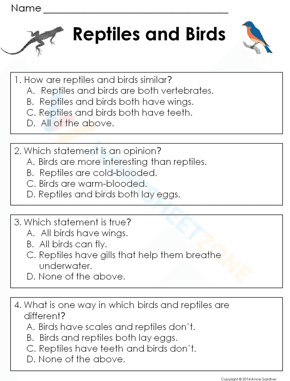 Reptiles and Birds: Exploring Animal Classification - Page 2