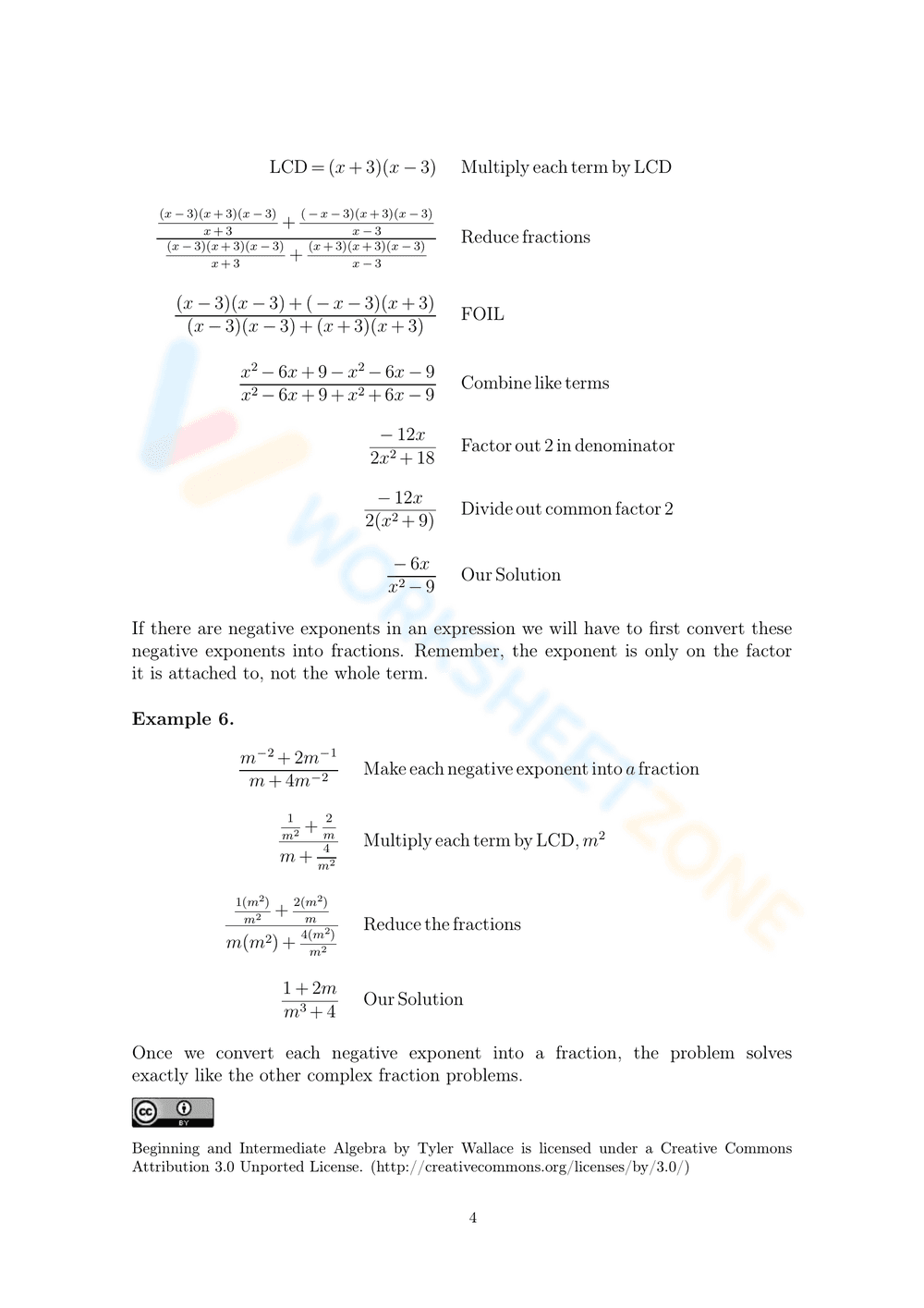 Rational Expressions: Simplify Complex Fractions - Page 4