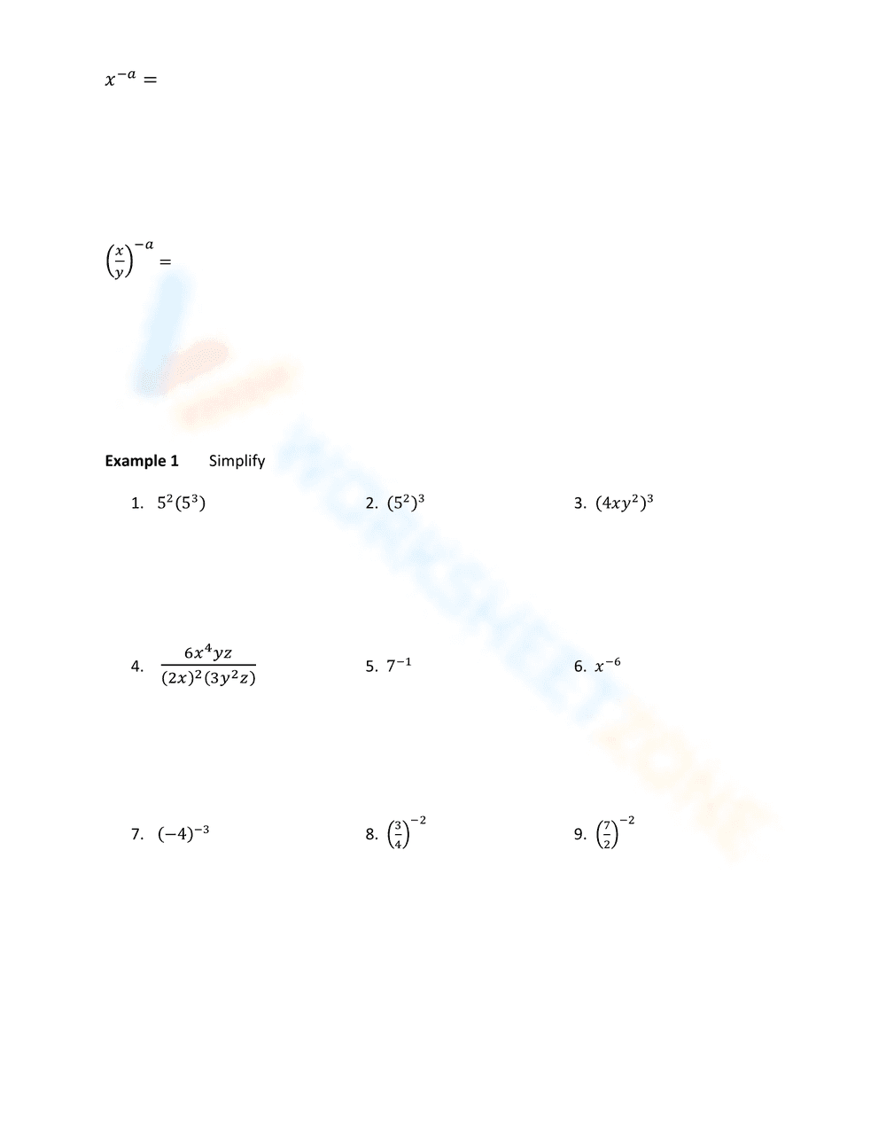 Master Exponent Rules: A Comprehensive Review - Page 1