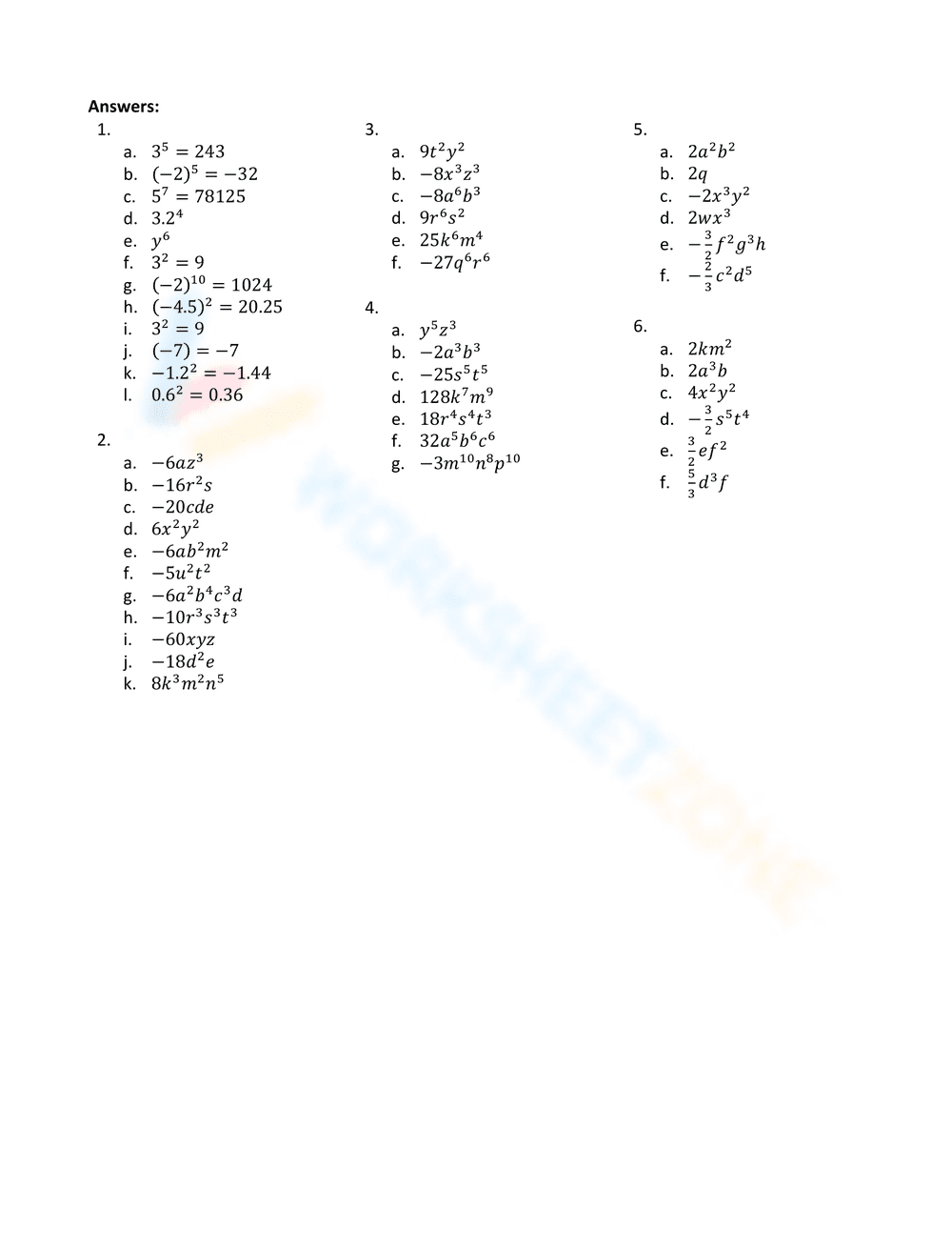 Master Exponent Rules: A Comprehensive Review - Page 5