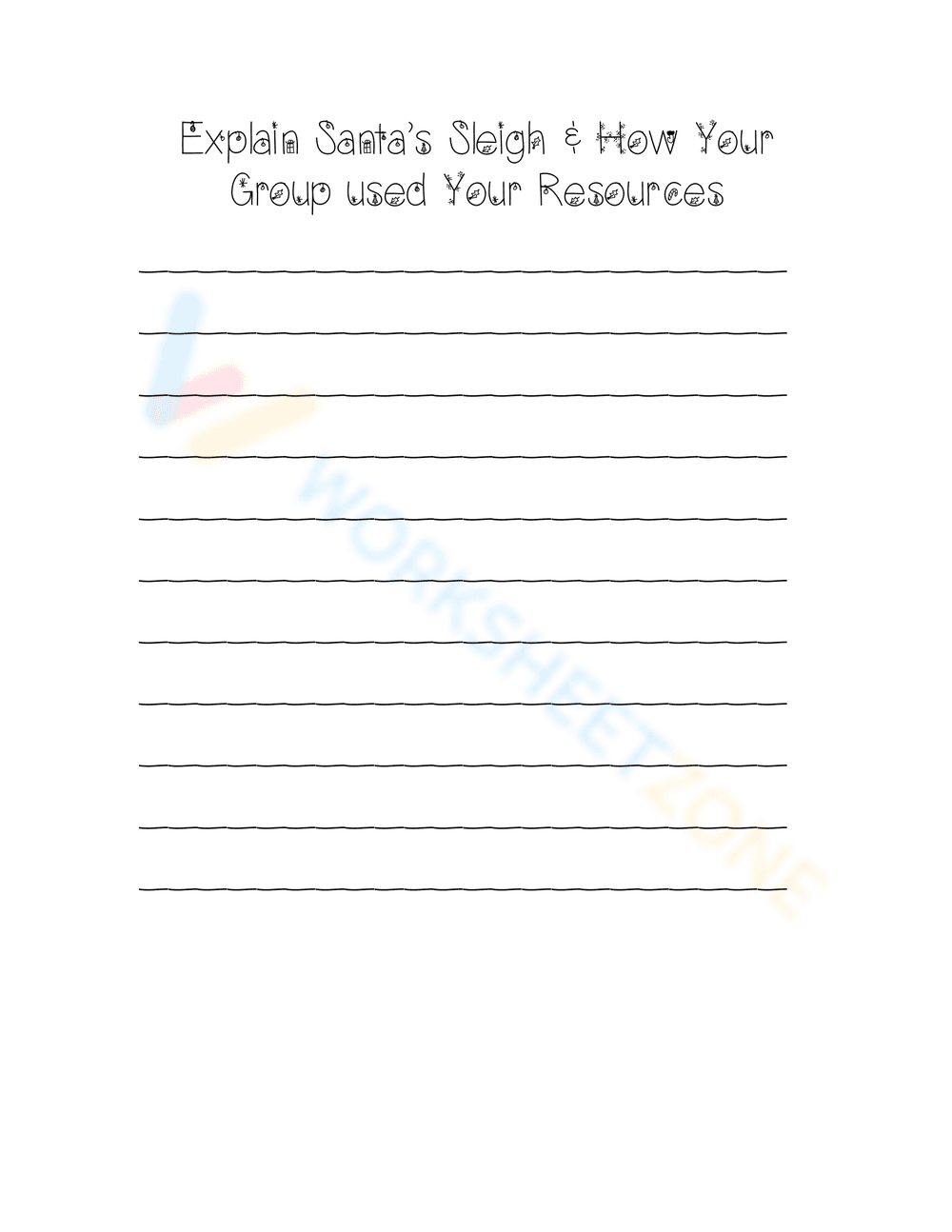 Making Santa's Sleigh Worksheet - Page 2