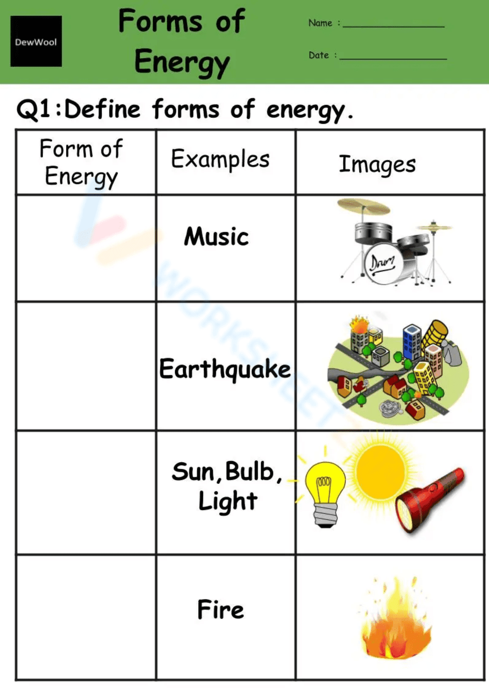 Defining Forms of Energy - Page 1